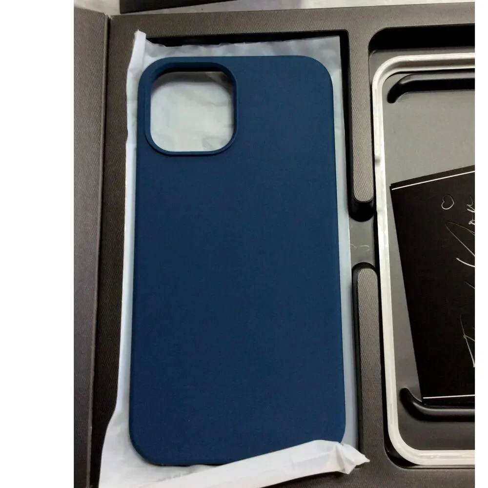 5 In 1 TOCOL Gold Bundle iPhone 12 ProMax Case Blue 2 Screen &Lens Protector New